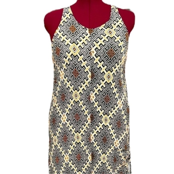 Nash Geometric Racer Back Casual Summer Dress and Swimsuit Cover-up - Picture 1 of 8